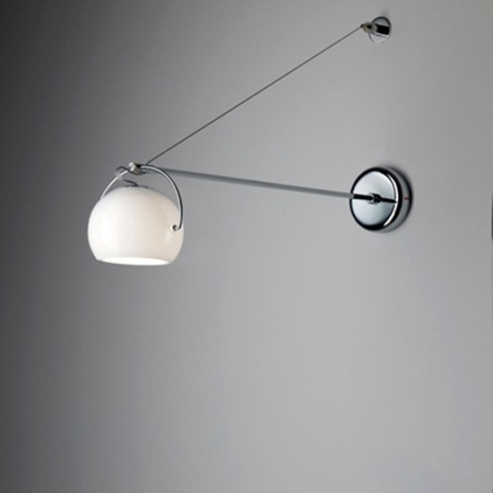 Настенный светильник Fabbian "BELUGA CRYSTAL" с поворотным плафоном - купить Бра и настенные светильники по цене 17770.0