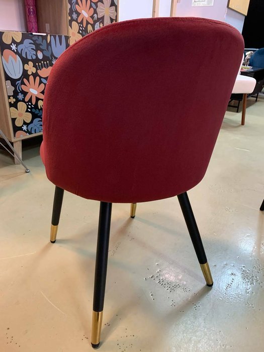 Стул Gabi бордового цвета - лучшие Обеденные стулья в INMYROOM