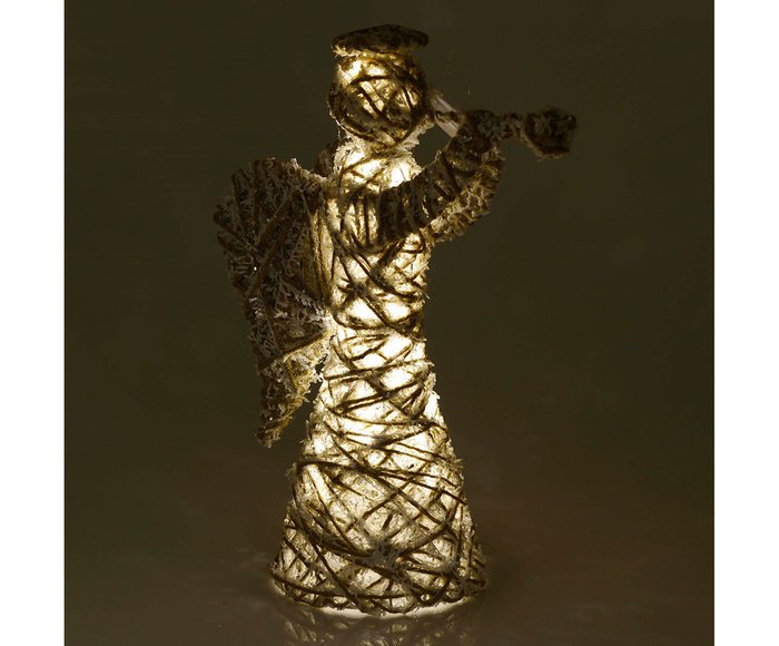 Новогоднее украшение Ангел Led с подсветкой бежевого цвета - купить Декоративные предметы по цене 4000.0
