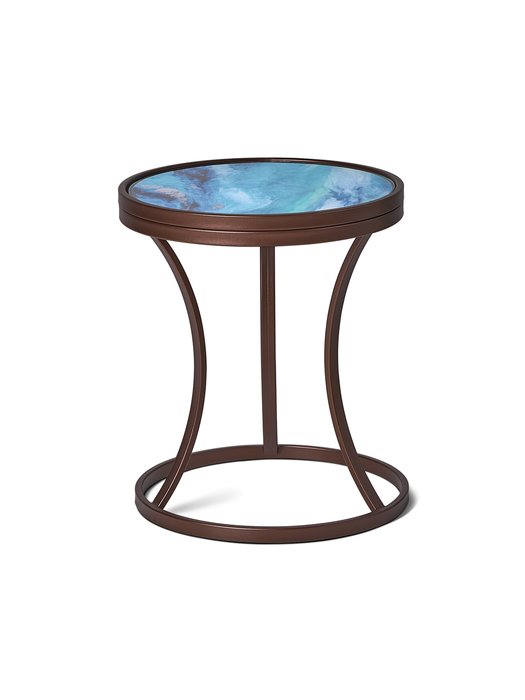 Кофейный столик Martini коричнево-голубого цвета