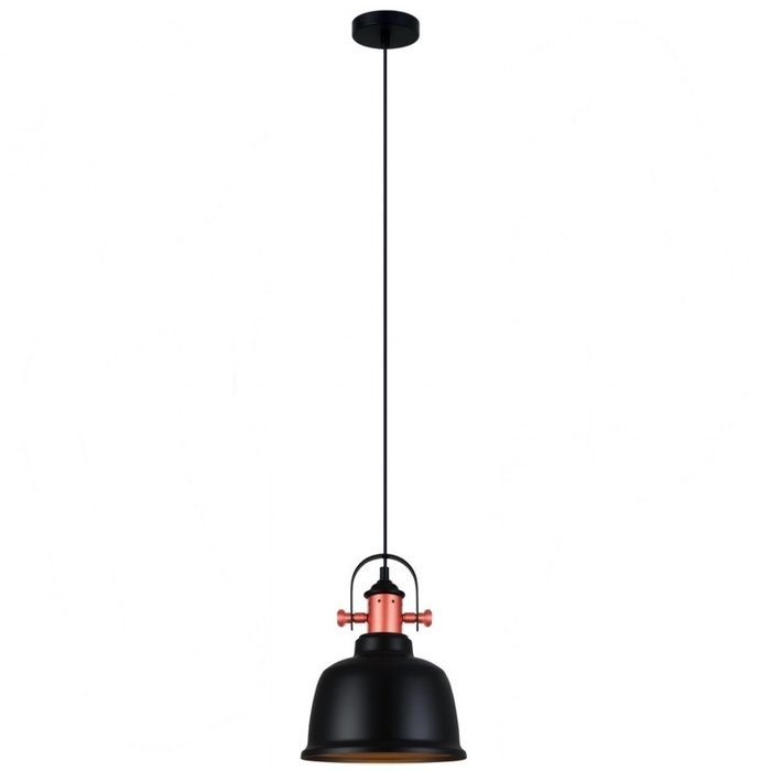 Подвесной светильник с плафоном черного цвета