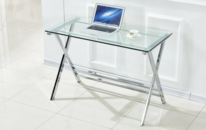 Письменный стол со стеклянной столешницей