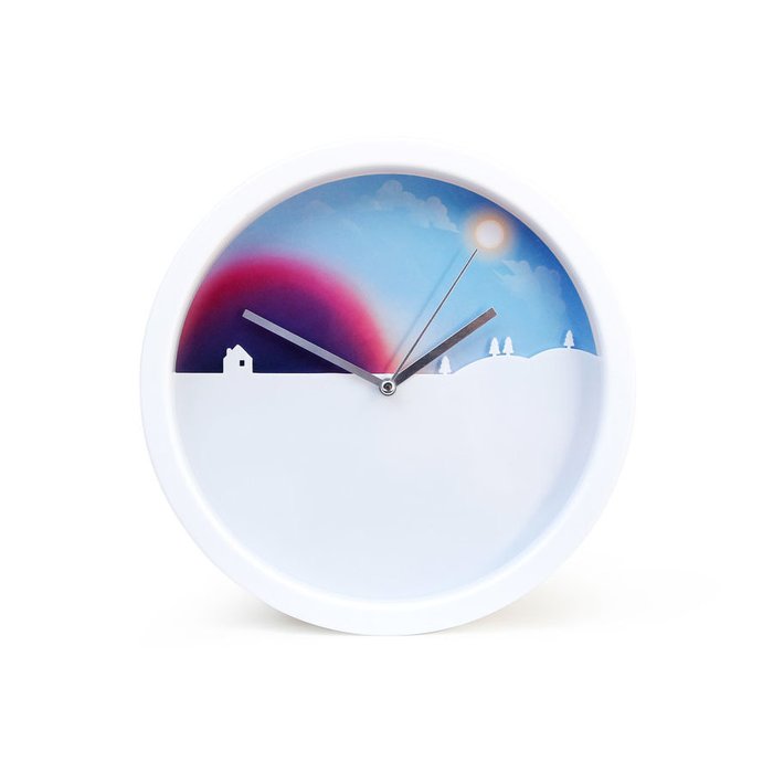 Часы настенные Day and Night с цветным изменяющимся циферблатом