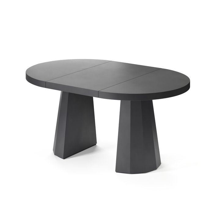 Обеденный стол раздвижной Хатиса L черного цвета - купить Обеденные столы по цене 164790.0