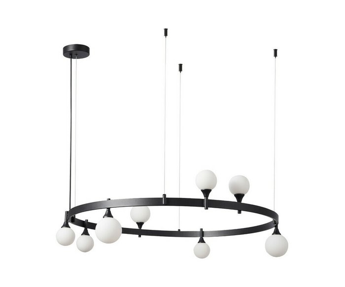 Люстра Бьянки черный d102 h150 G9 8*7W