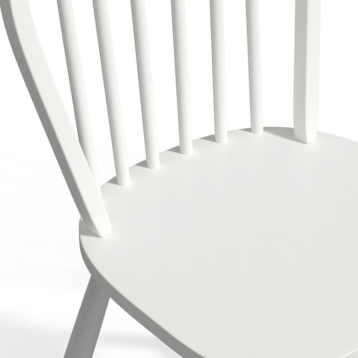 Комплект из двух стульев с решетчатой спинкой Windsor белого цвета - лучшие Обеденные стулья в INMYROOM