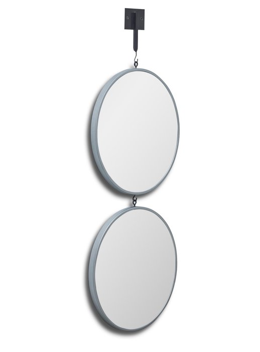 Настенное зеркало Tandem S в раме серебряного цвета - купить Настенные зеркала по цене 10800.0