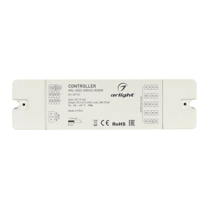 Контроллер Arlight 027151 - лучшие Контроллеры для светодиодной подсветки в INMYROOM
