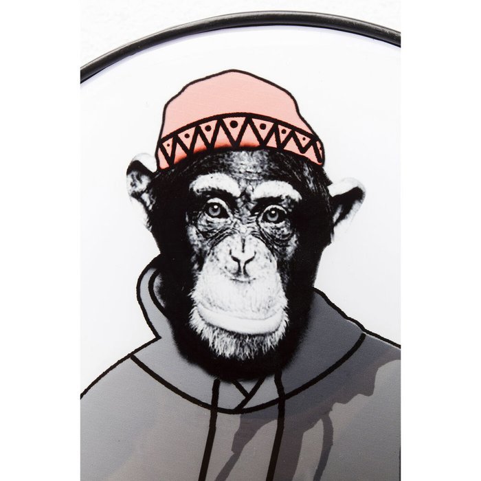 Вешалка настенная Gangster Monkey белого цвета - лучшие Крючки в INMYROOM