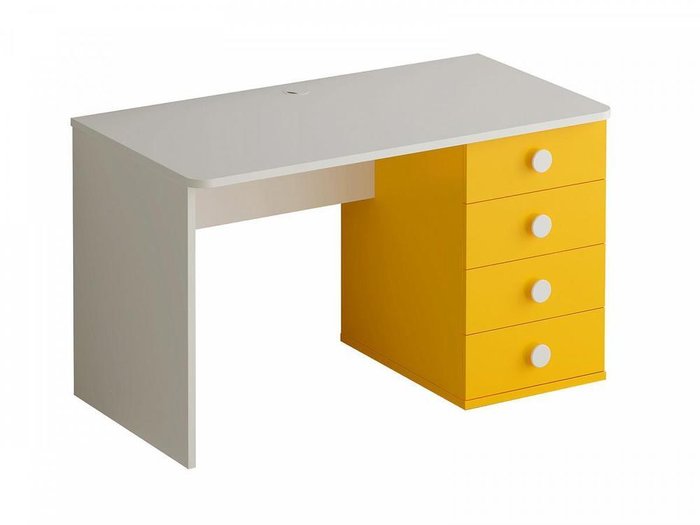 Стол рабочий Bonito с тумбой желтого цвета - купить Письменные столы по цене 17490.0