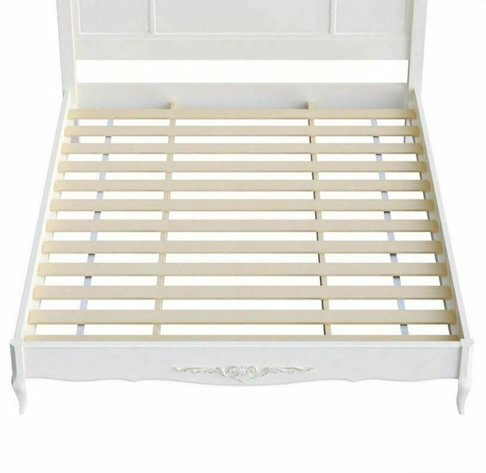 Кровать Akrata 140×200 белого цвета - лучшие Кровати для спальни в INMYROOM