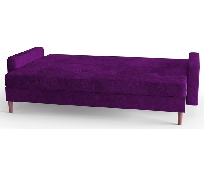 Диван-кровать из вельвета Basel фиолетового цвета - лучшие Прямые диваны в INMYROOM