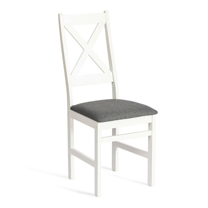 Набор из двух стульев Crossman бело-серого цвета - купить Обеденные стулья по цене 8200.0