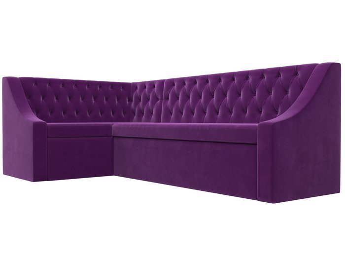 Угловой диван-кровать Мерлин фиолетового цвета левый угол - лучшие Угловые диваны в INMYROOM