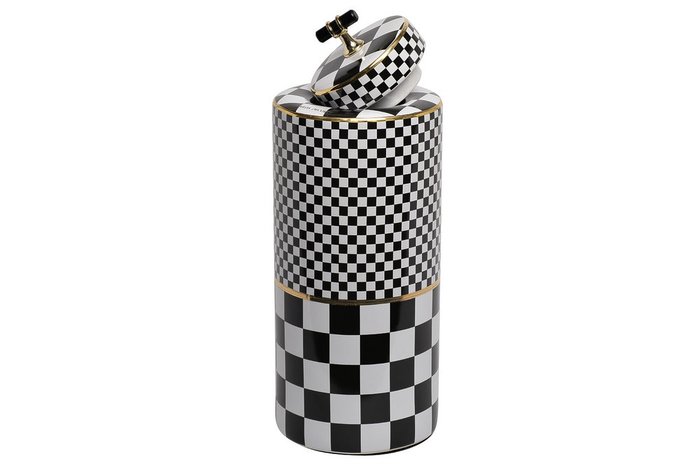Ваза керамическая Chess с крышкой - купить Вазы  по цене 8900.0