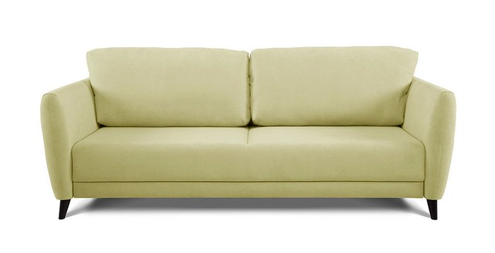 Прямой диван-кровать Фабьен светло-зеленого цвета