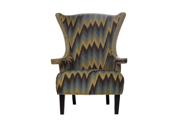 Кресло Garda Decor декорировано металлическими заклепками 