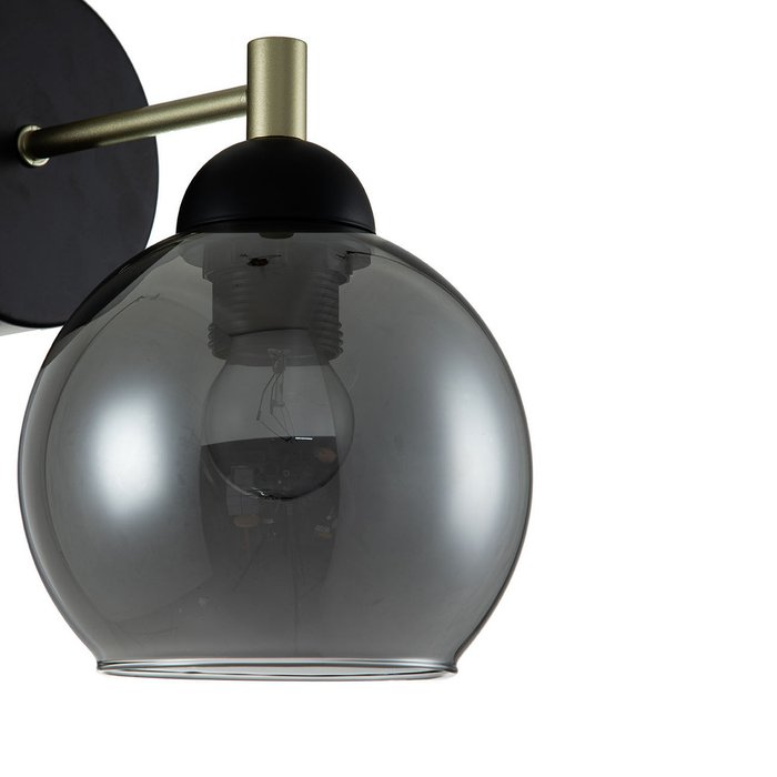 Бра Grappoli черно-серого цвета - лучшие Бра и настенные светильники в INMYROOM