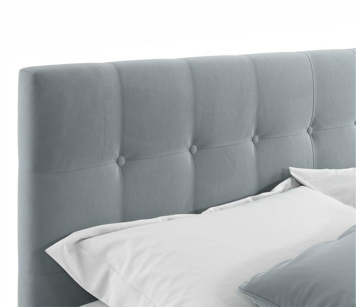 Кровать Selesta 140х200 серого цвета с матрасом - купить Кровати для спальни по цене 38000.0