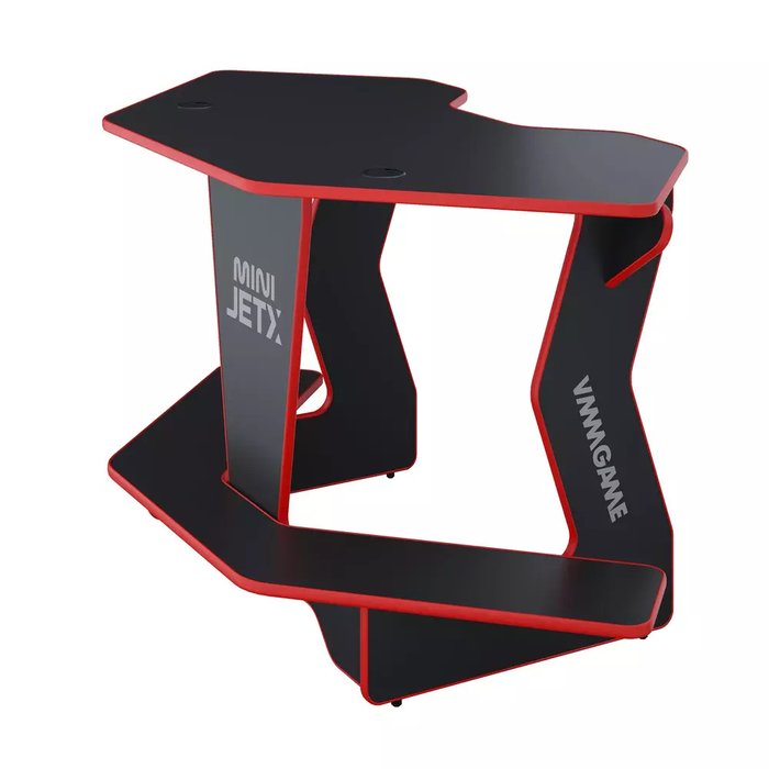 Игровой угловой компьютерный cтол Jetx mini черно-красного цвета - купить Письменные столы по цене 14990.0