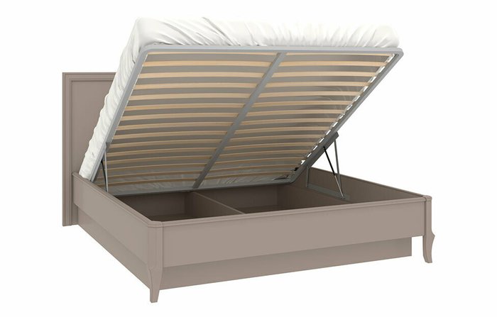 Кровать с подъемным механизмом Онтарио 180х200 серо-бежевого цвета - купить Кровати для спальни по цене 129349.0