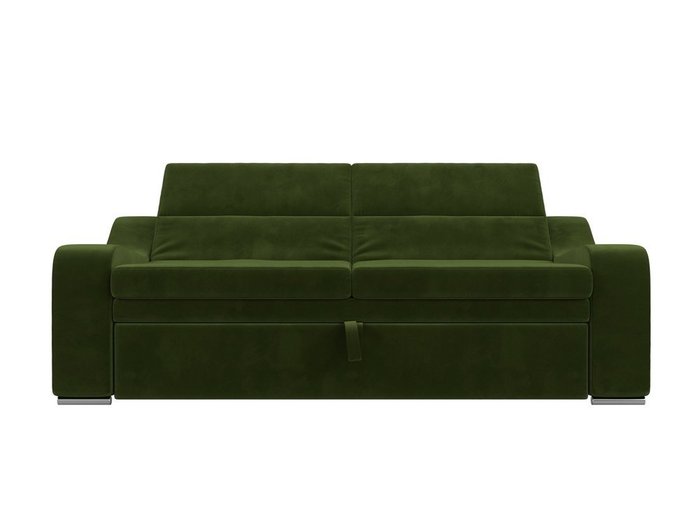 Прямой диван-кровать Медиус зеленого цвета - купить Прямые диваны по цене 45999.0