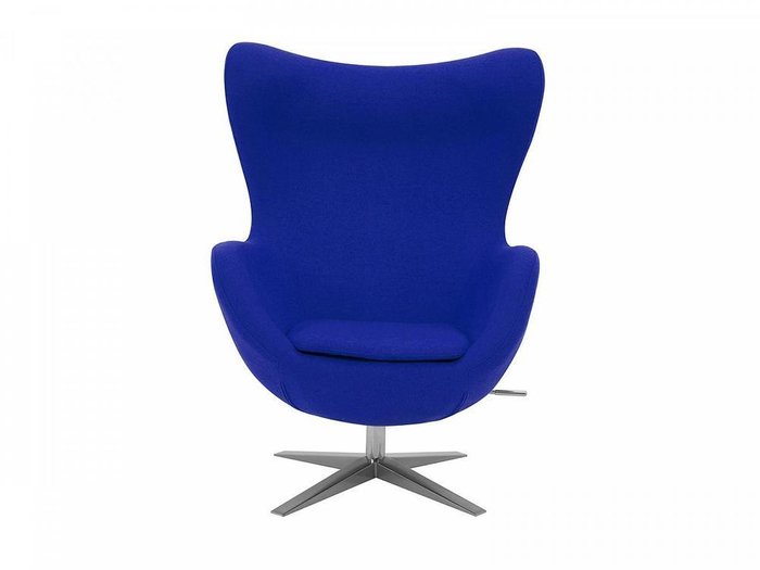 Кресло Egg синего цвета - купить Интерьерные кресла по цене 54900.0