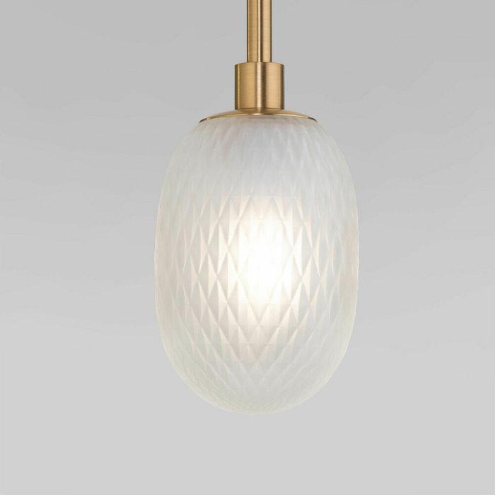 Подвесной светильник со стеклянными плафонами 50266 дымчатый/прозрачный/янтарный Pineapple - лучшие Подвесные люстры в INMYROOM