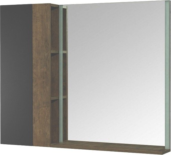 Настенное зеркало Терра 70х85 зелено-коричневого цвета - лучшие Настенные зеркала в INMYROOM