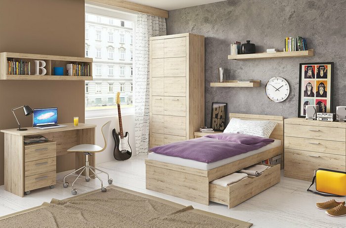 Навесная полка Oskar бежевого цвета - лучшие Полки в INMYROOM