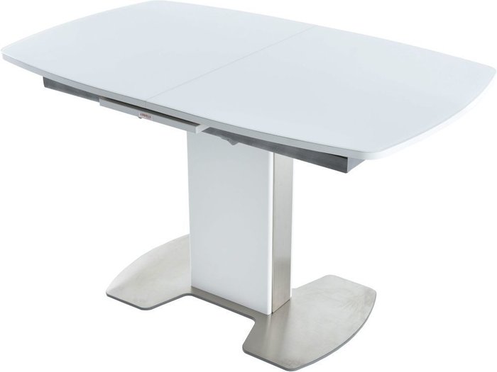 Стол раздвижной Санторини белого цвета - купить Обеденные столы по цене 47743.0