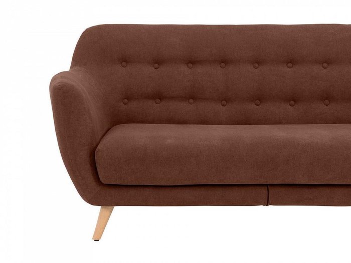 Диван двухместный Loa коричневого цвета - лучшие Прямые диваны в INMYROOM