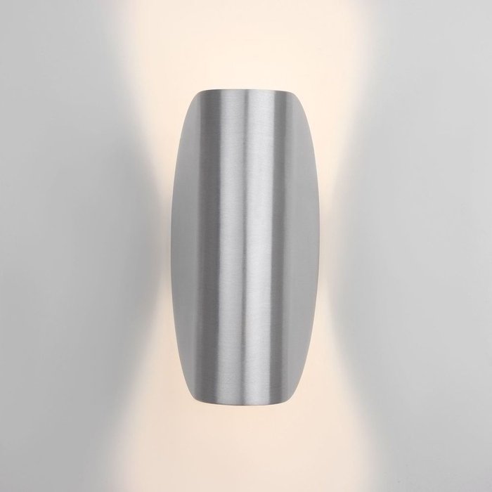 Настенный светодиодный светильник Taco серого цвета - лучшие Настенные уличные светильники в INMYROOM