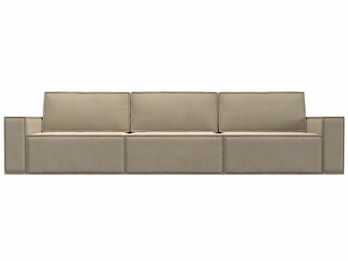 Прямой диван-кровать Куба лонг бежевого цвета - купить Прямые диваны по цене 81999.0