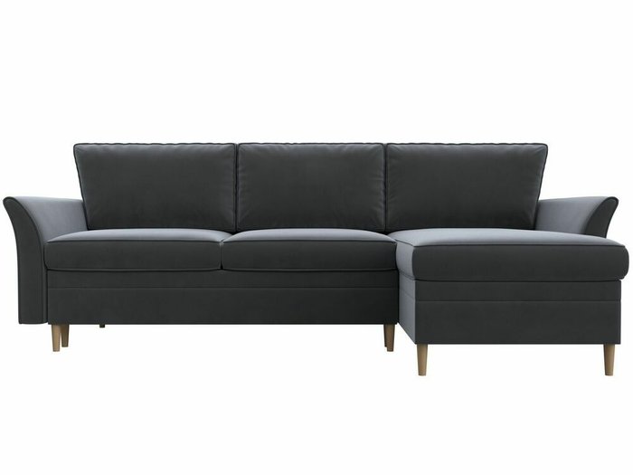 Угловой диван-кровать София серого цвета правый угол - купить Угловые диваны по цене 62999.0