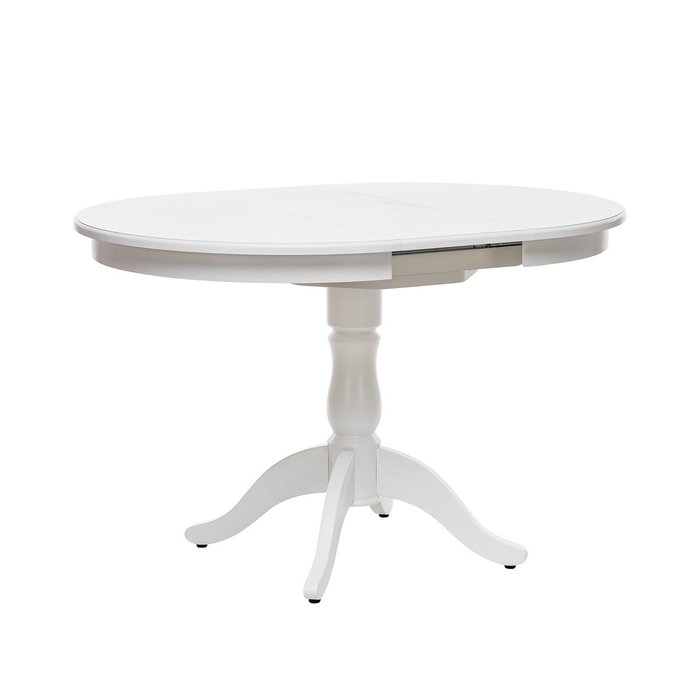 Обеденный раздвижной стол Луизиана белого цвета  - лучшие Обеденные столы в INMYROOM