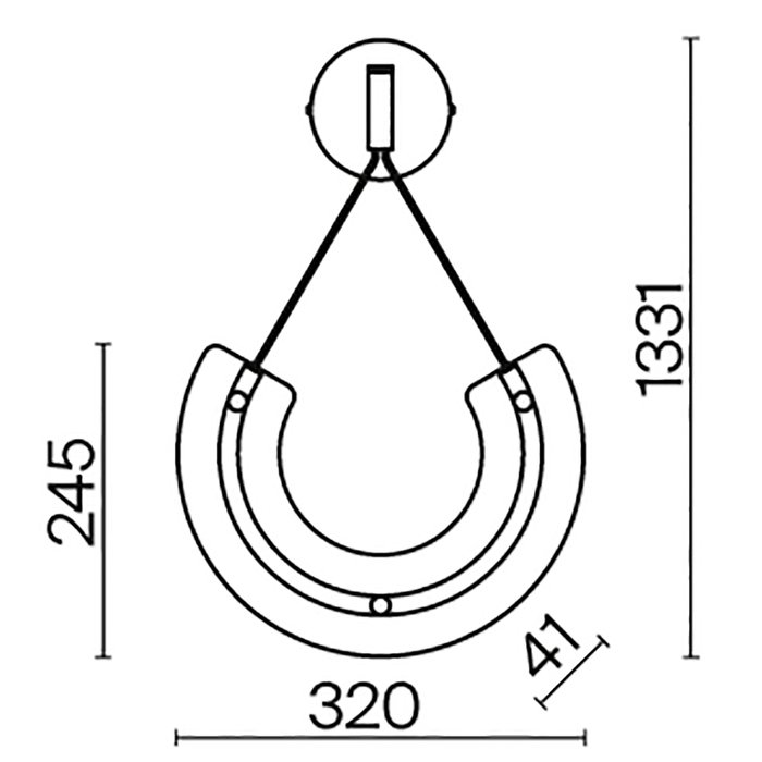 Настенный светильник (бра) Maytoni P091WL-L18G3K1 Maya Pendant - лучшие Бра и настенные светильники в INMYROOM