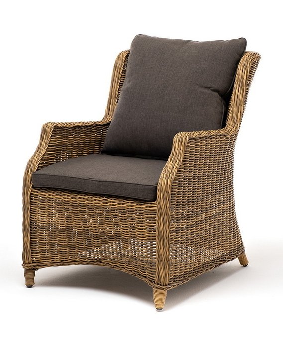 Садовый стул Неаполь светло-коричневого цвета - лучшие Садовые стулья в INMYROOM