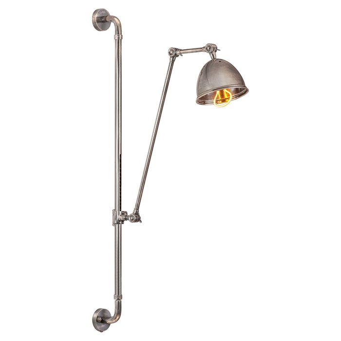 Настенный светильник из латуни серебряного цвета - купить Бра и настенные светильники по цене 63520.0