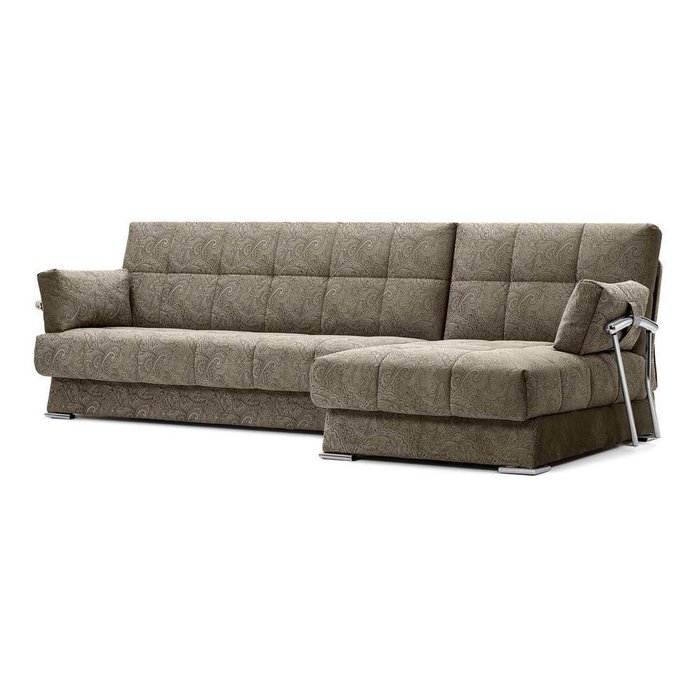 Угловой диван-кровать Дудинка Letizia коричневого цвета - купить Угловые диваны по цене 55990.0