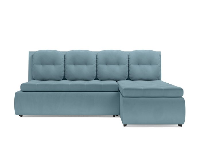 Угловой диван-кровать Кормак голубого цвета - купить Угловые диваны по цене 39790.0