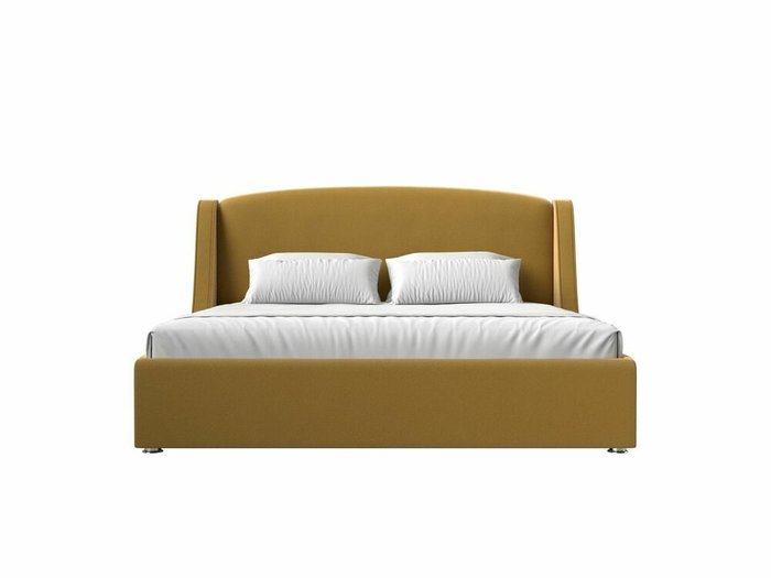 Кровать Лотос 180х200 желтого цвета с подъемным механизмом - купить Кровати для спальни по цене 82999.0