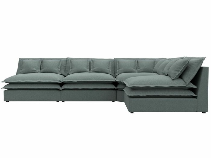 Угловой диван Лига 040 серого цвета правый угол - купить Угловые диваны по цене 91999.0