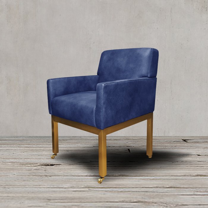 Полукресло синего цвета - лучшие Интерьерные кресла в INMYROOM