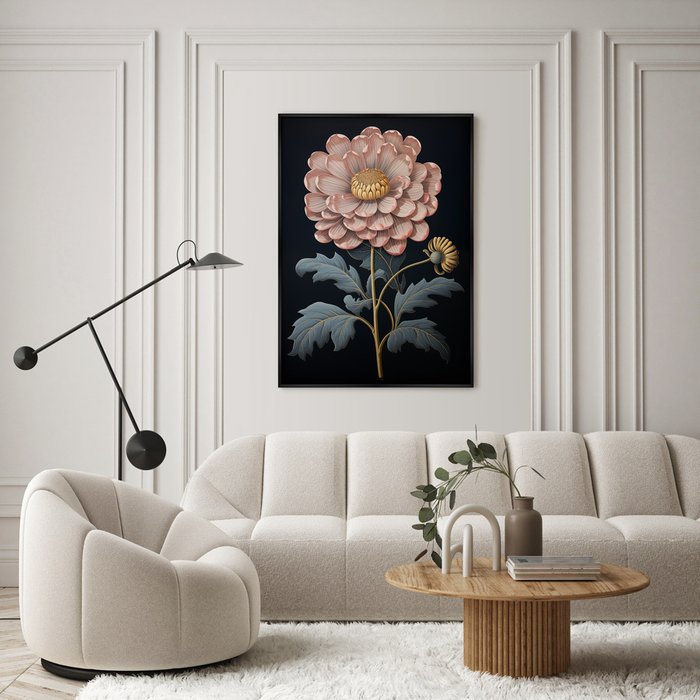 Репродукция картины Lonely flower, No 2, 2024г. - лучшие Картины в INMYROOM