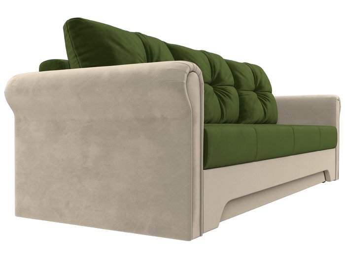 Прямой диван-кровать Европа зелено-бежевого цвета - лучшие Прямые диваны в INMYROOM