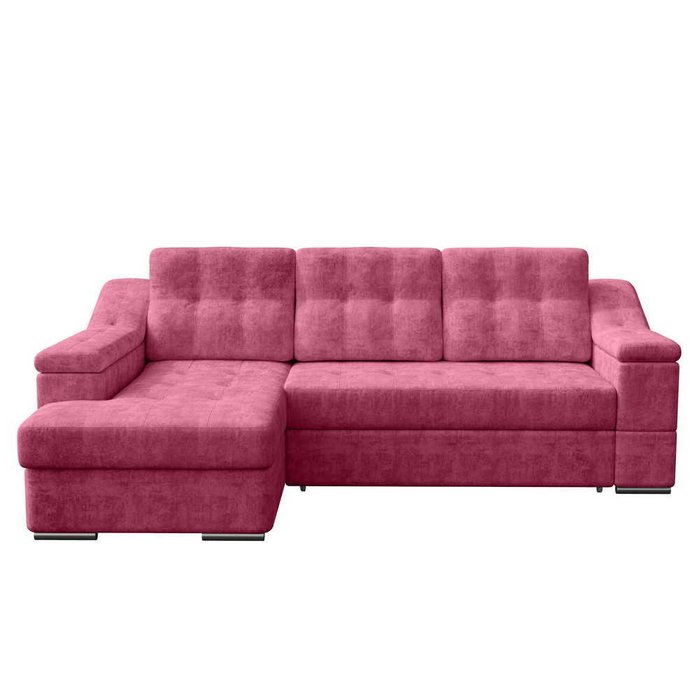 Угловой диван-кровать Эльче розового цвета