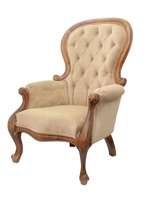 Кресло Madre light brown бежевого цвета - купить Интерьерные кресла по цене 83100.0