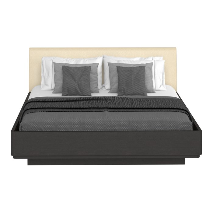 Кровать Элеонора 140х200 с изголовьем бежевого цвета и подъемным механизмом - купить Кровати для спальни по цене 79185.0