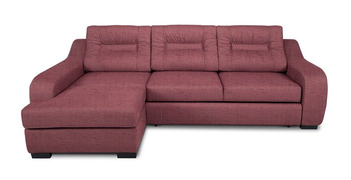 Угловой диван-кровать Ройс красного цвета